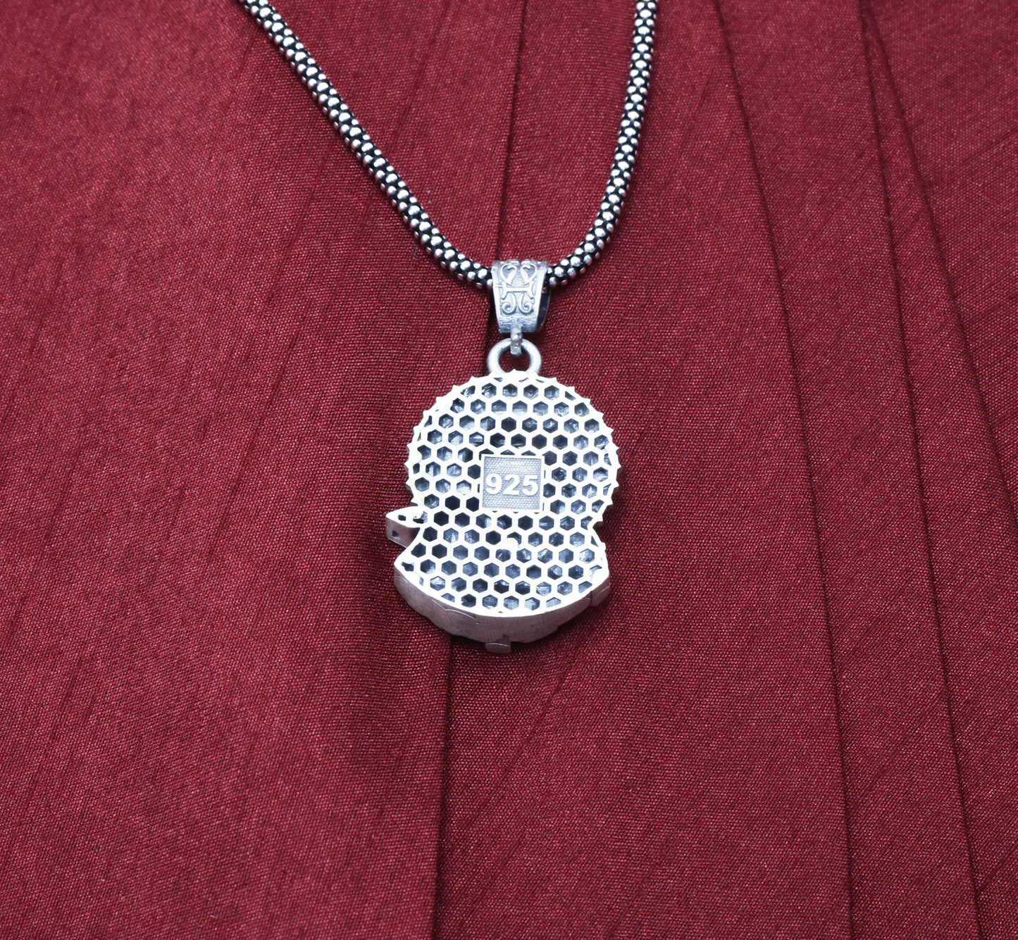 Divine Krishna Gopal Antique Silver Pendant Chain