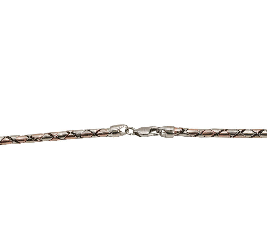 Serpentine Dual-Tone Silver Chain
