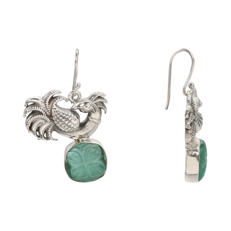 Peacock Verdant Drop Earrings