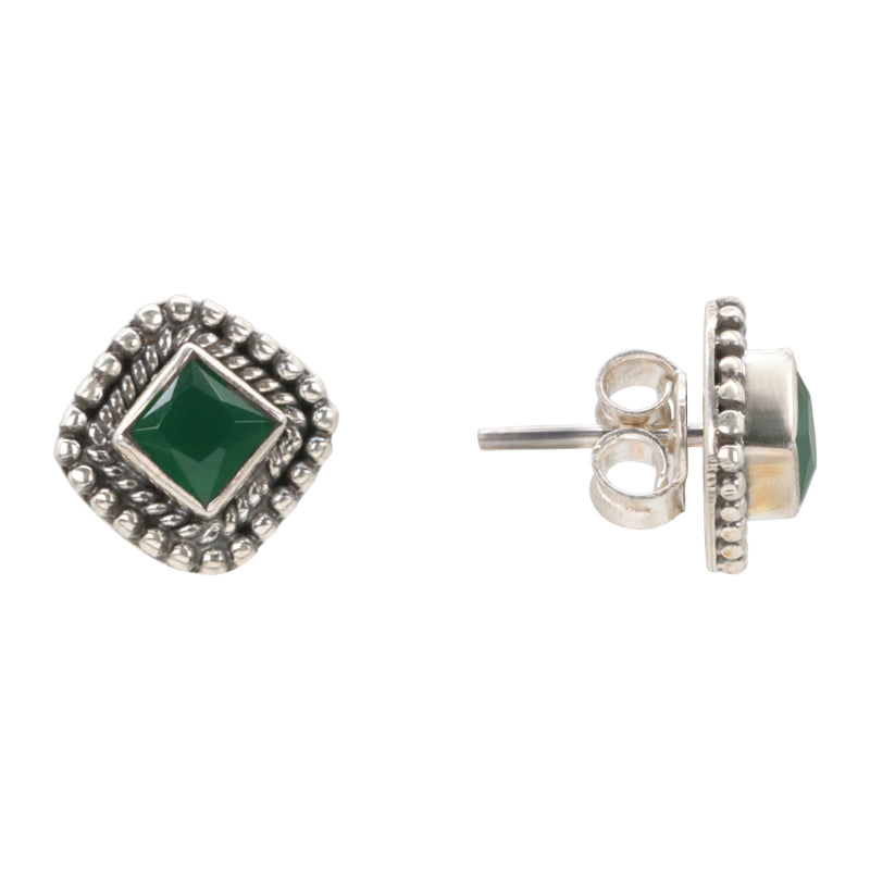 Mystic Green Antique Studs