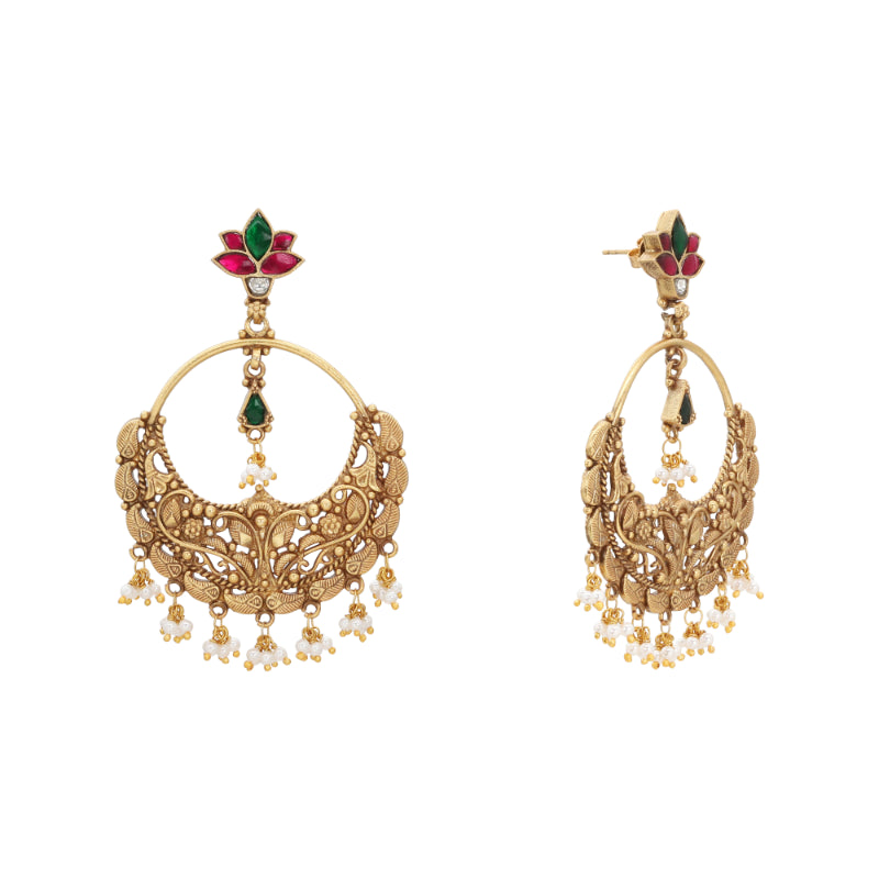 Swarna Kamal Jhumar Earrings