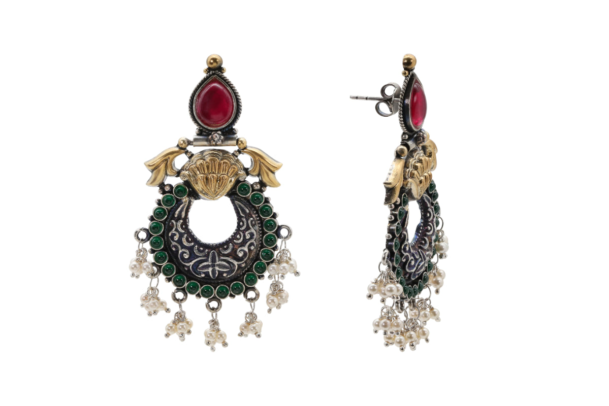 Multi-Stone Dangle Earring