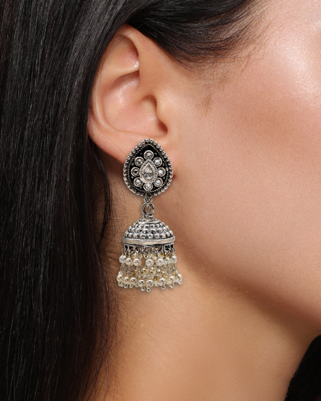 Winter Bloom Jhumka