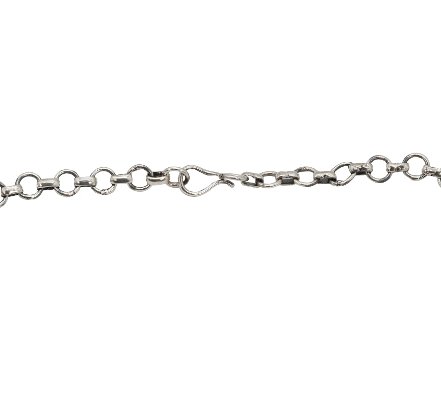 Tribal Bloom Silver Necklace