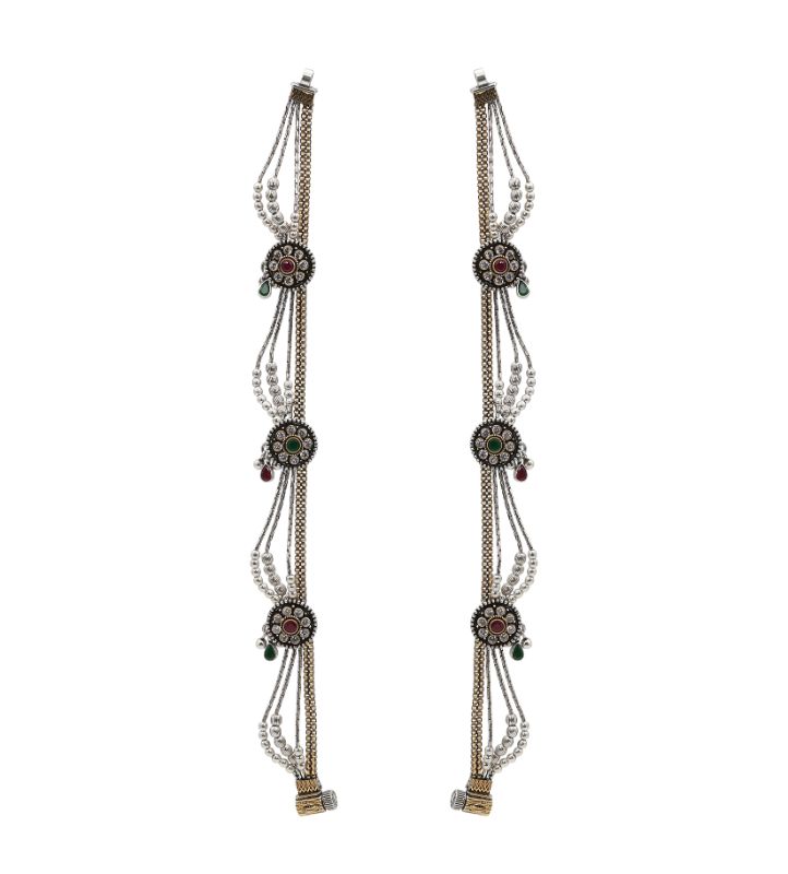 Kundan-Inspired Beaded Payal