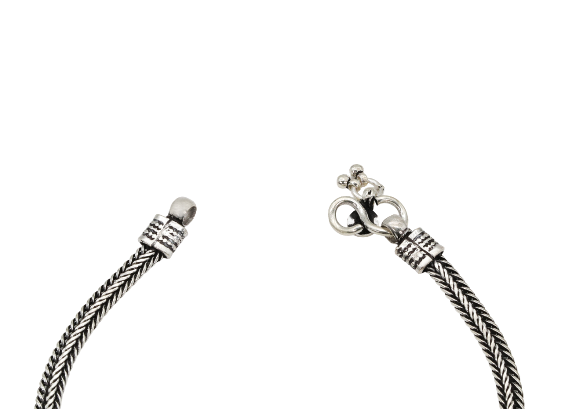 Twisted Oxidised Anklet