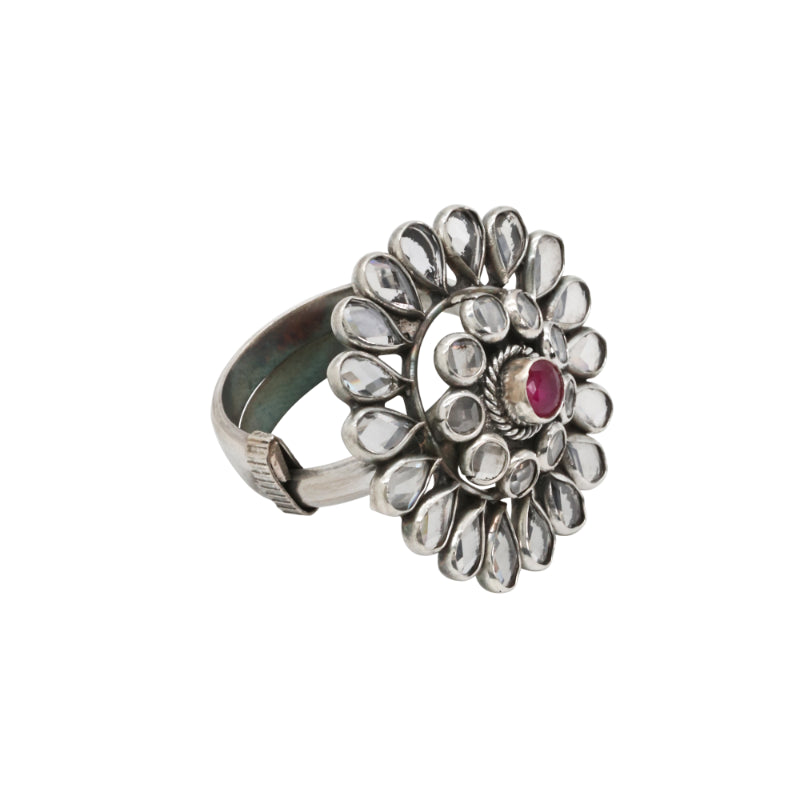 Ruby Radiance Adjustable Ring
