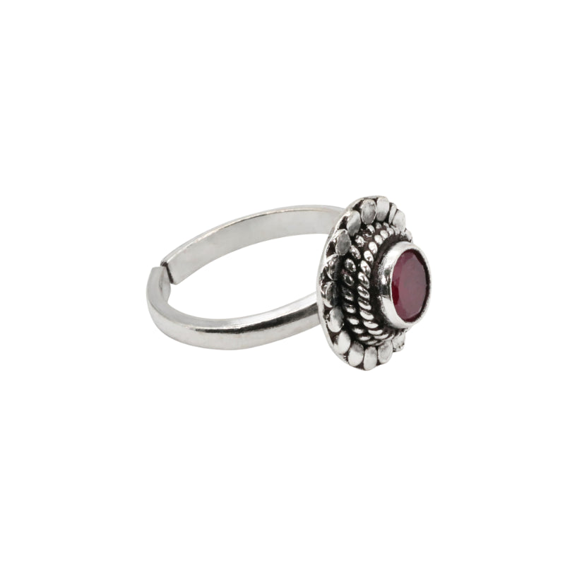 Crimson Echoes Toe Rings