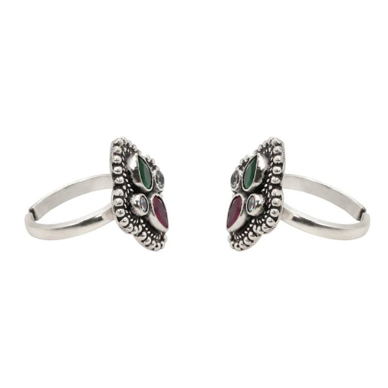 Mosaic Bloom Toe Rings