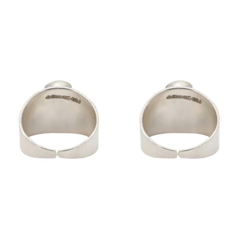 Crimson Cluster Toe Rings