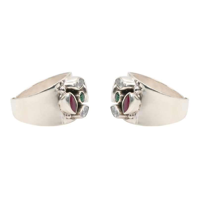 Gemstone Mosaic Toe Rings