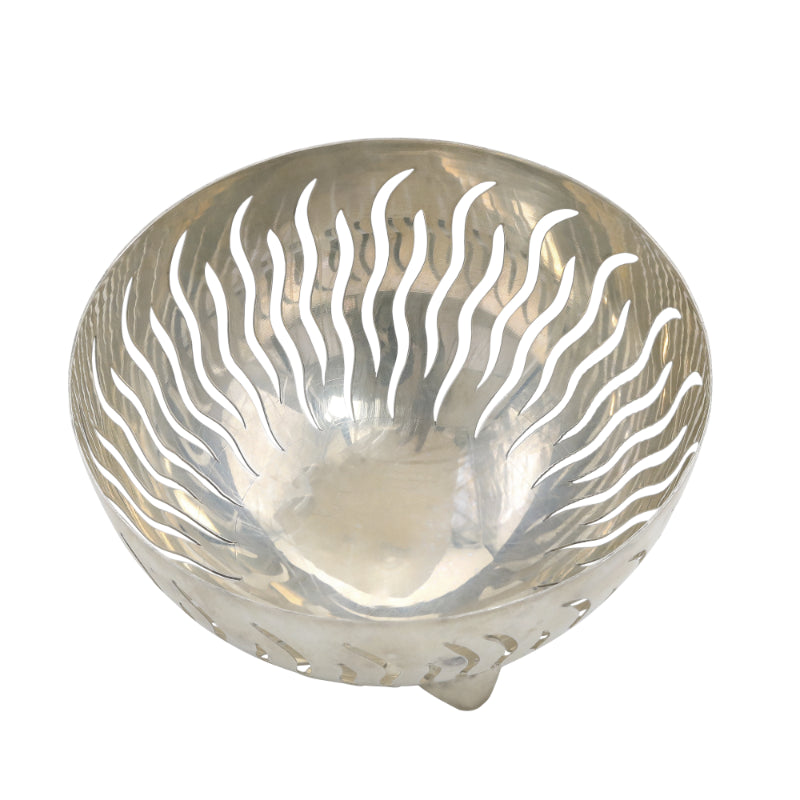 Aura Flare Sterling Silver Bowl