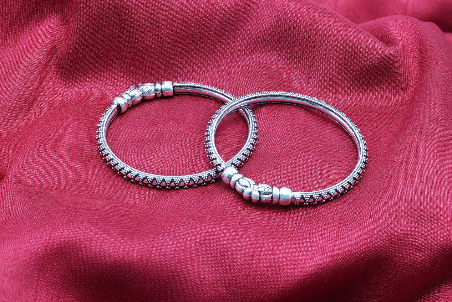 Moonlight Oxidised Bangles