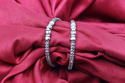 Moonlight Oxidised Bangles