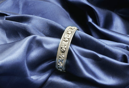 Rajwada Elephant Motif Antique Kada
