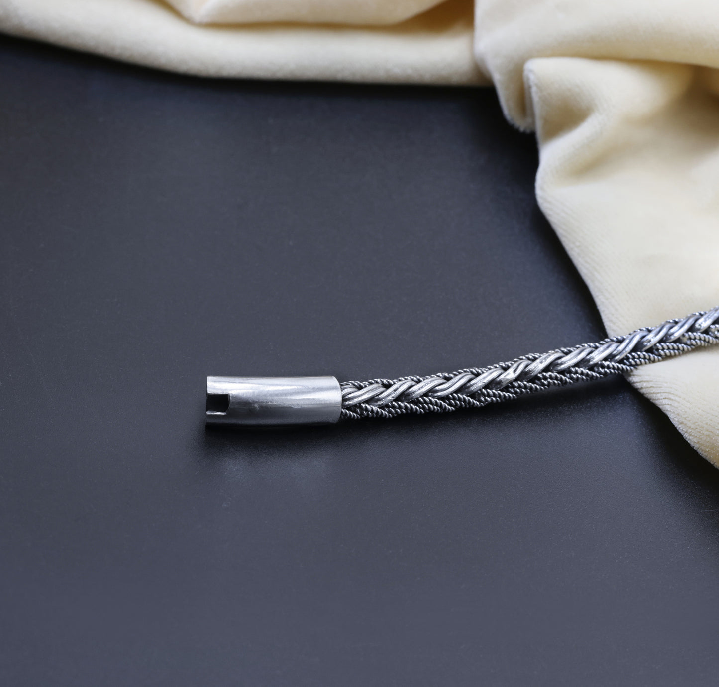 Royal Flex Antique Silver Men’s Bracelet