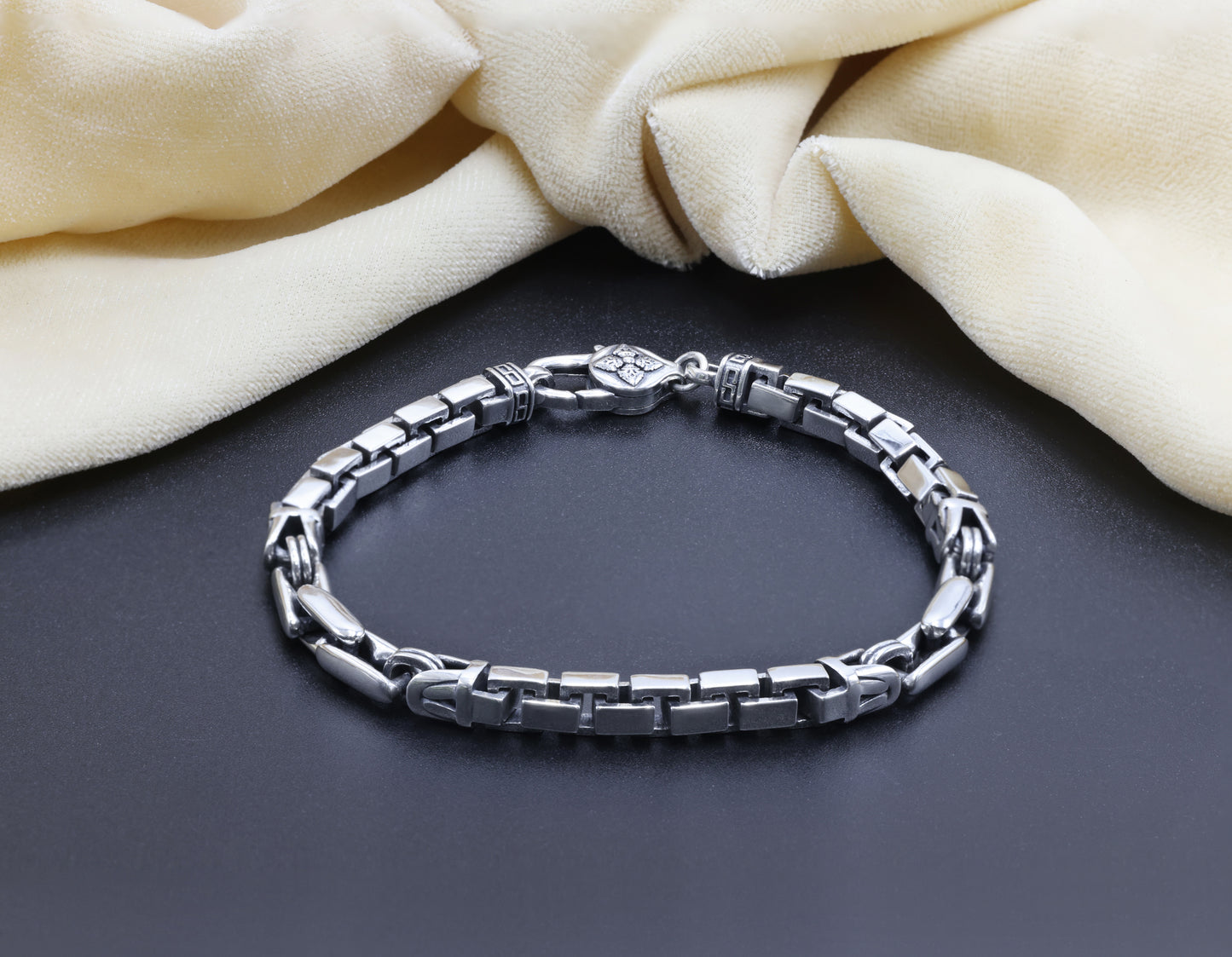 Titan Edge Sterling Silver Men’s Bracelet