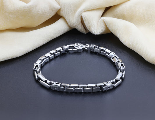 Titan Edge Sterling Silver Men’s Bracelet