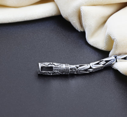 Titan Weave Antique Silver Men’s Bracelet