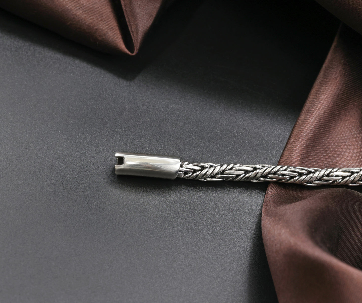 Imperial Braid Antique Silver Men’s Bracelet