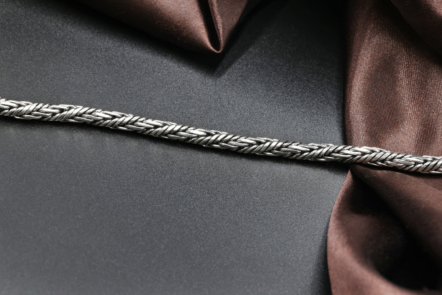 Imperial Braid Antique Silver Men’s Bracelet