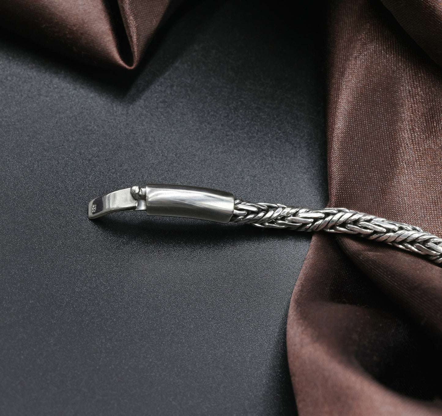 Imperial Braid Antique Silver Men’s Bracelet