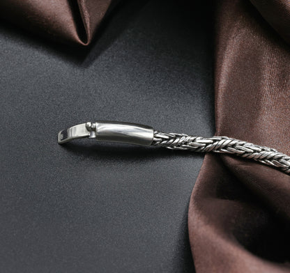 Imperial Braid Antique Silver Men’s Bracelet