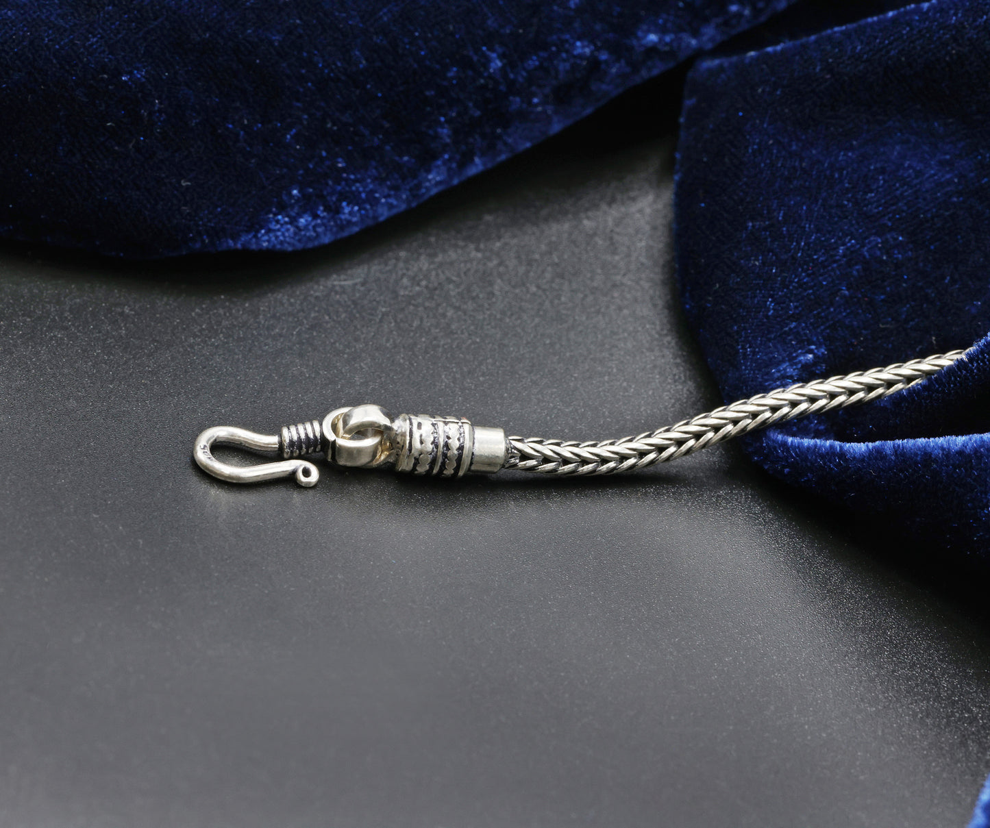 Classic Rope Antique Silver Men’s Bracelet