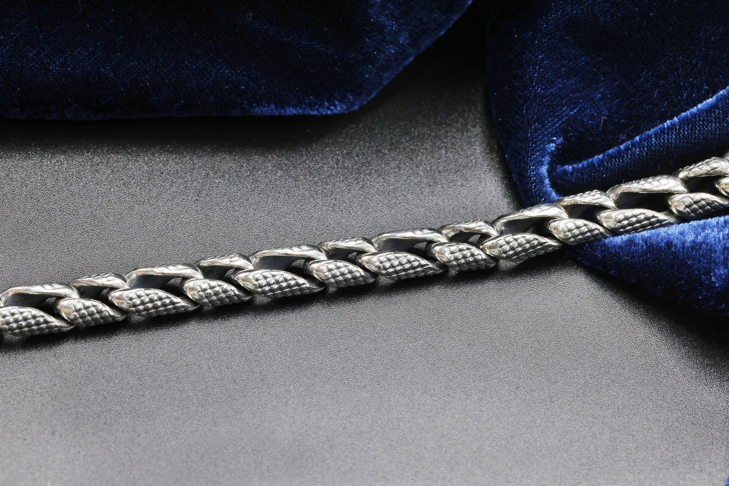 Serpent Crown Antique Silver Men’s Bracelet