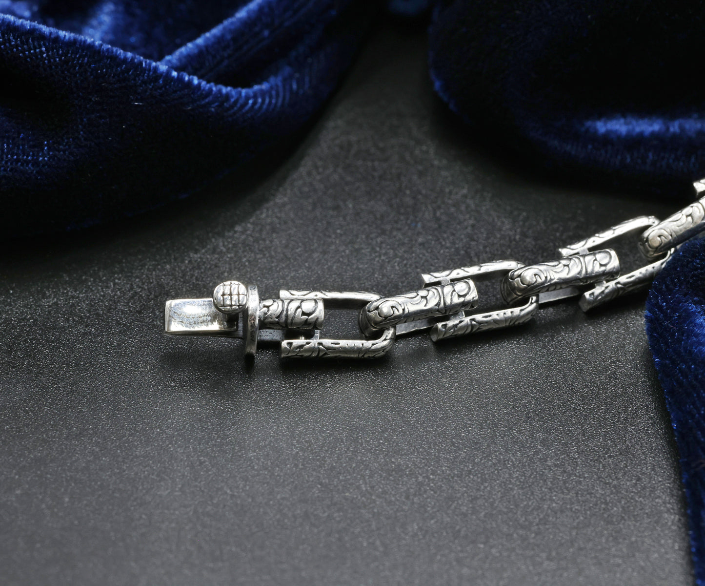 Vintage Link Antique Silver Men’s Bracelet