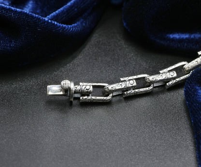 Vintage Link Antique Silver Men’s Bracelet