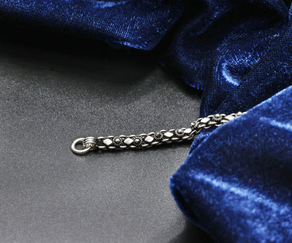 Moonstone Bloom Antique Silver Ladies Bracelet
