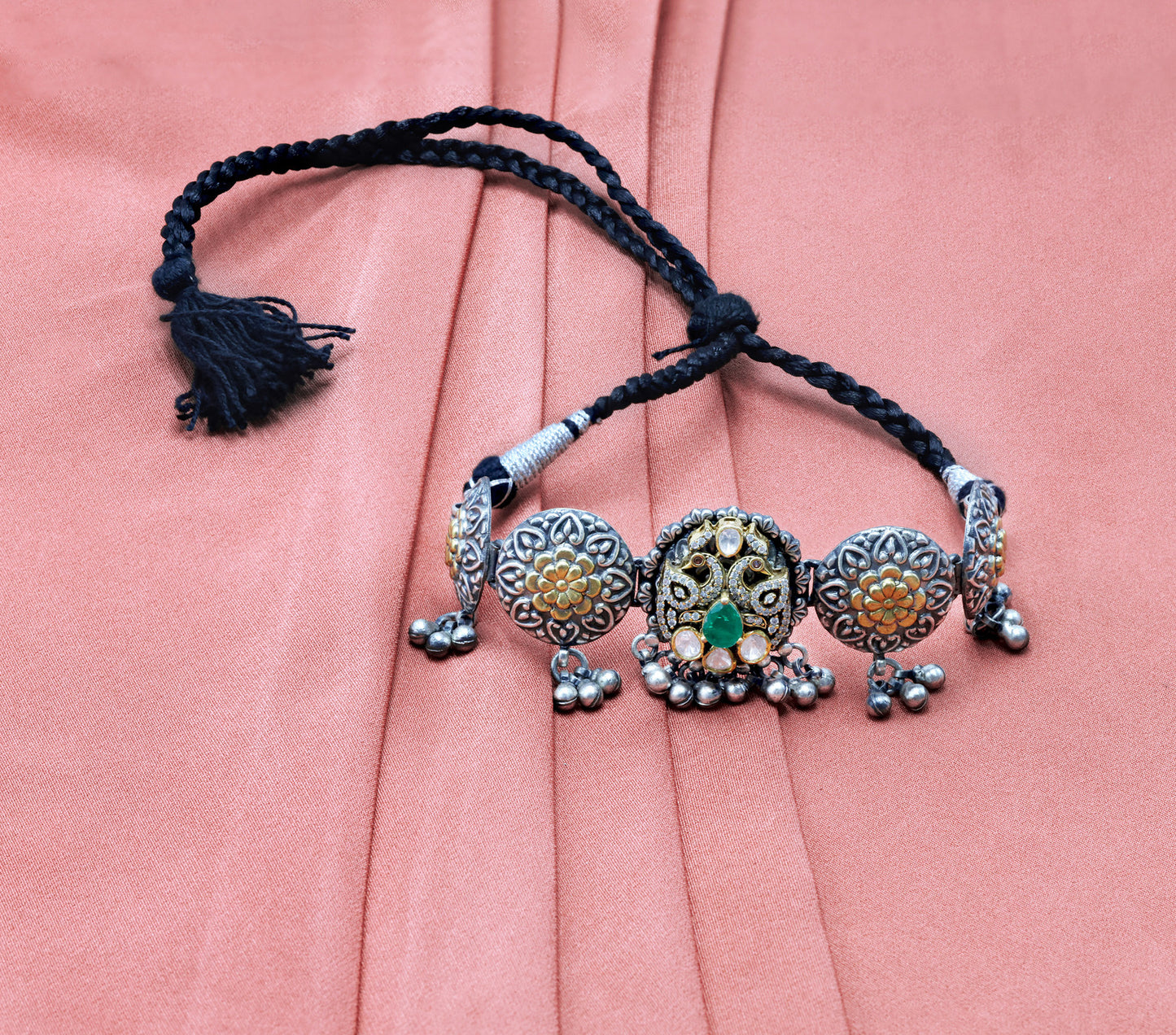 Emerald Bloom Chik Patti Necklace