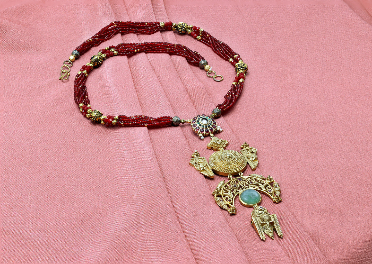 Heritage Temple Pendant Mala