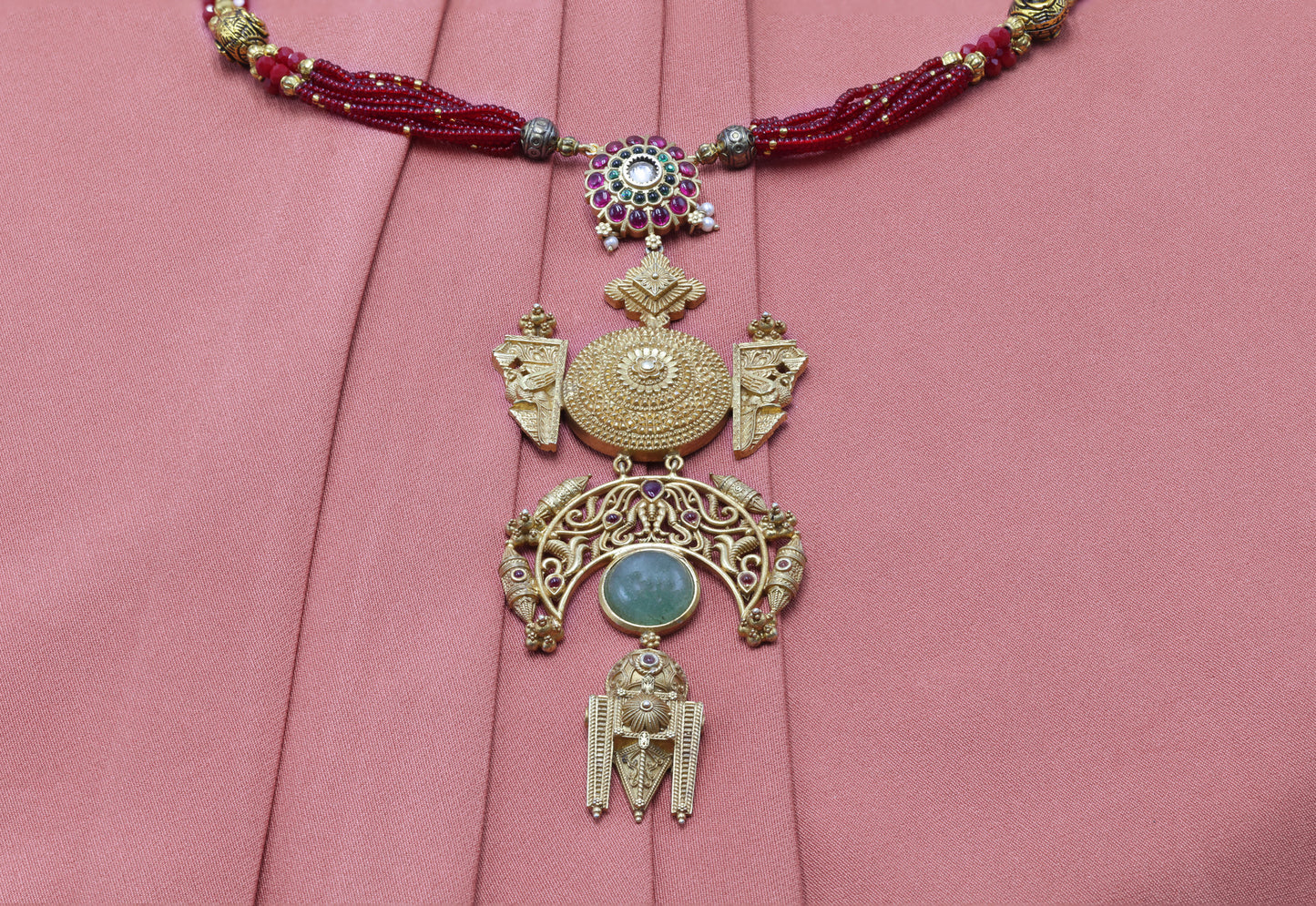 Heritage Temple Pendant Mala