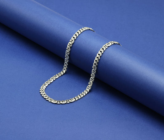 Royal Link Antique Silver Chain