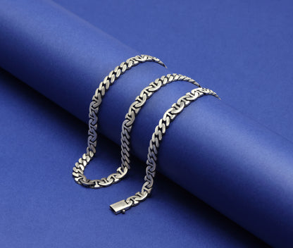 Royal Link Antique Silver Chain