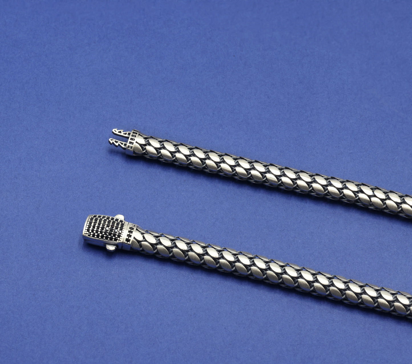 Serpent Weave Antique Silver Chain