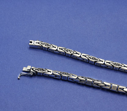 Heritage Link Antique Silver Chain