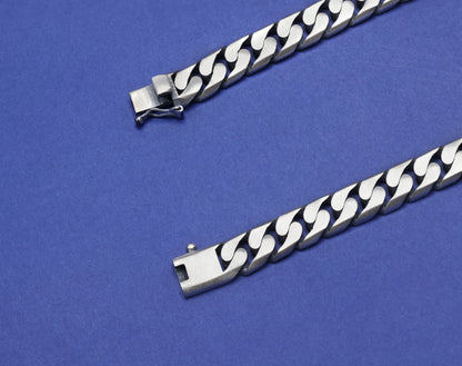Urban Cuban Antique Silver Chain