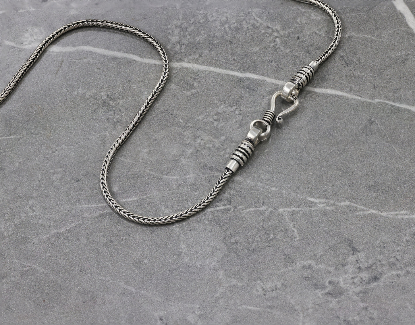 Classic Snake Antique Silver Chain