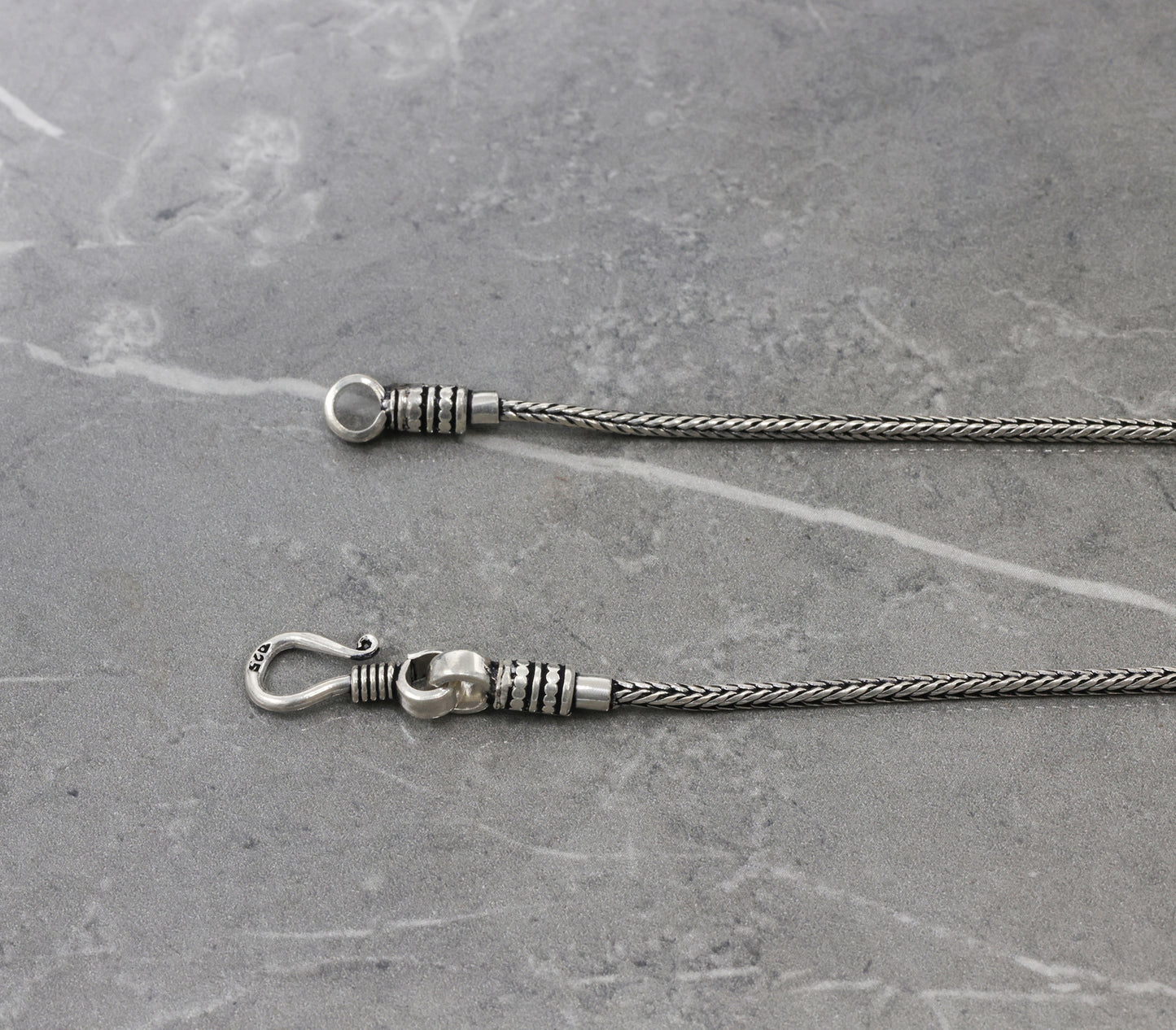 Classic Snake Antique Silver Chain