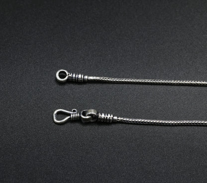Midnight Rope Antique Silver Chain