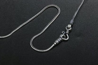 Midnight Rope Antique Silver Chain
