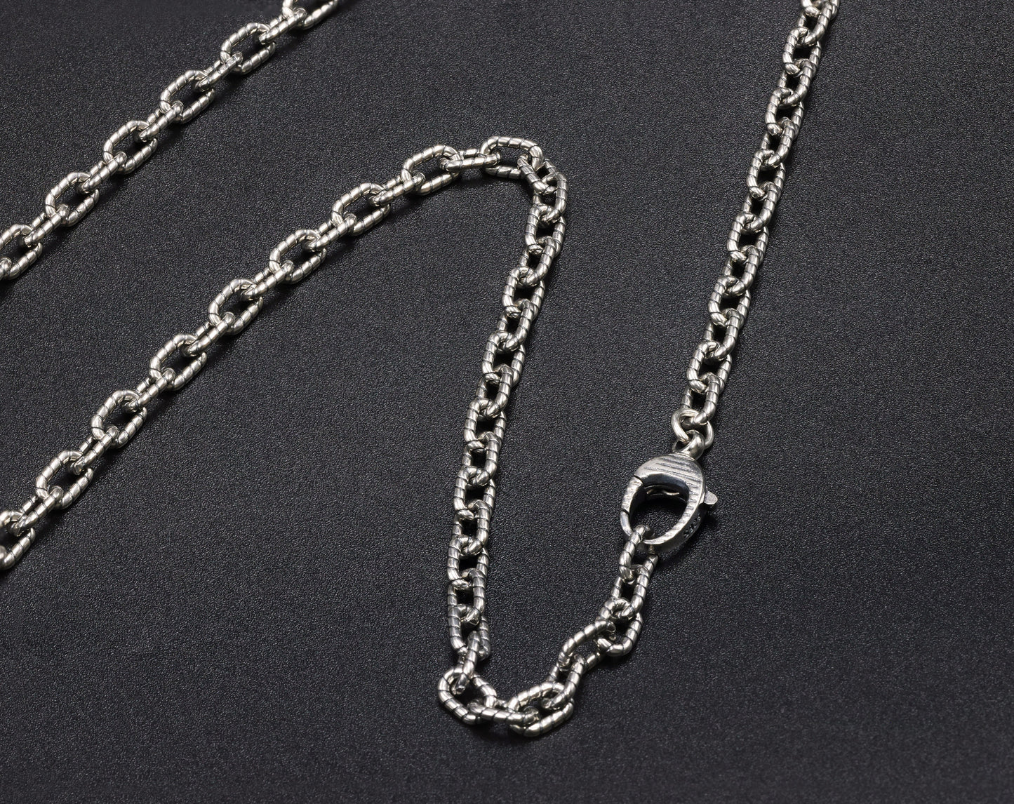 Vintage Link Antique Silver Chain
