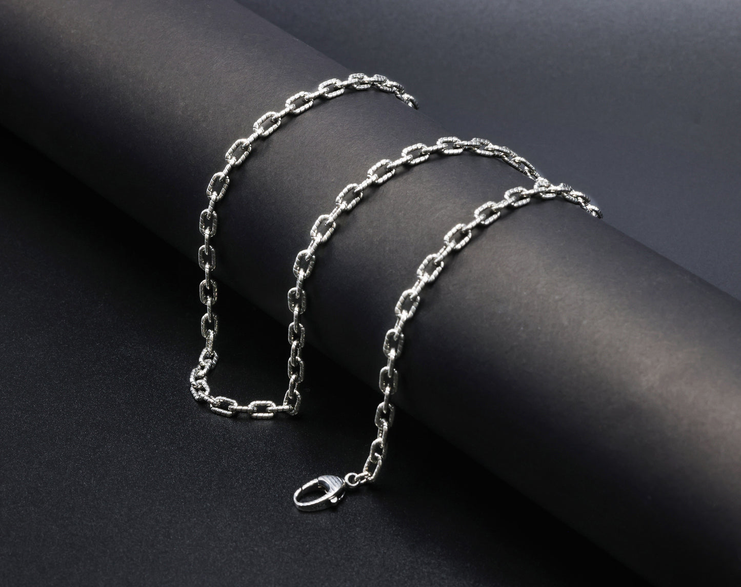 Vintage Link Antique Silver Chain