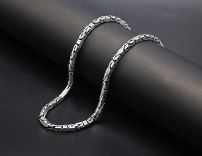 Imperial Grid Antique Silver Chain