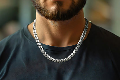 Royal Link Antique Silver Chain
