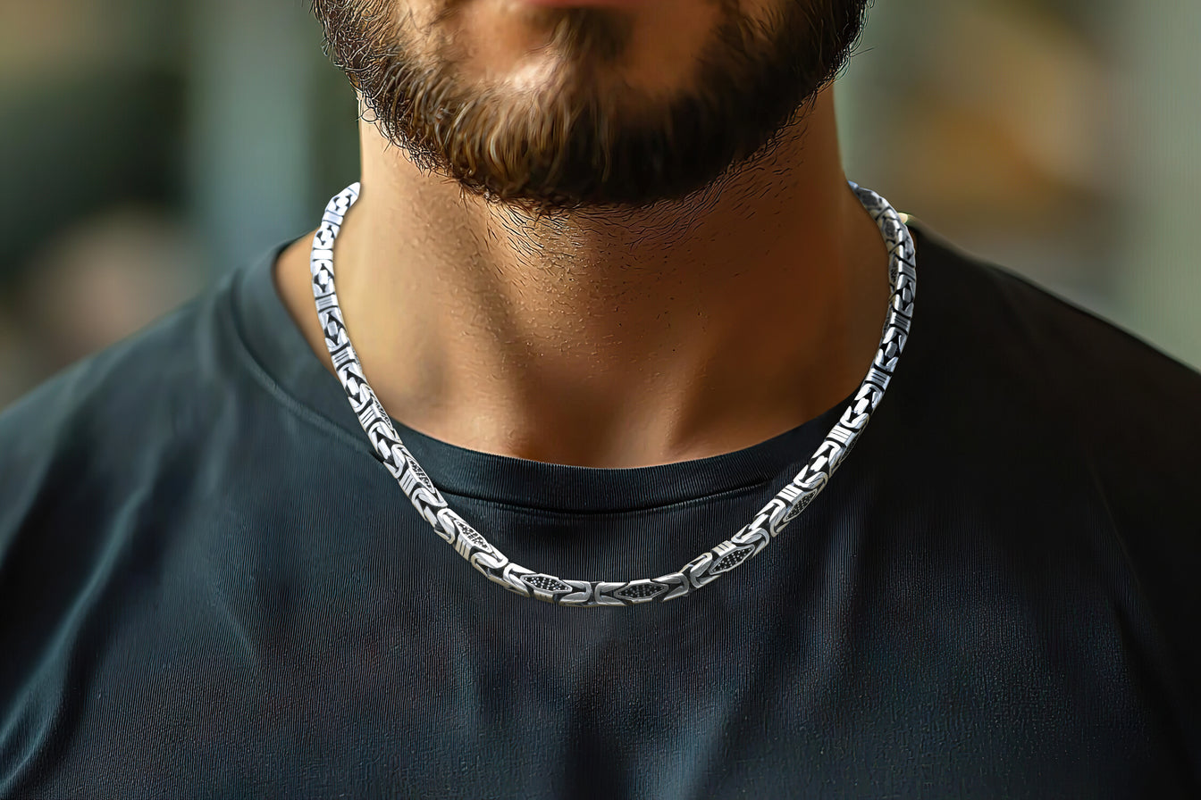 Heritage Link Antique Silver Chain