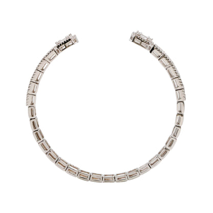 Aura Sterling Silver & CZ Cuff Bracelet